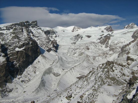 Il Monta Rosa visto dalla cima del Palon di Resy