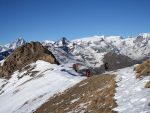 La cresta del M. Zerbion, in condizioni invernali