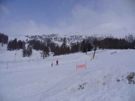 La piste di sci a Palasinaz